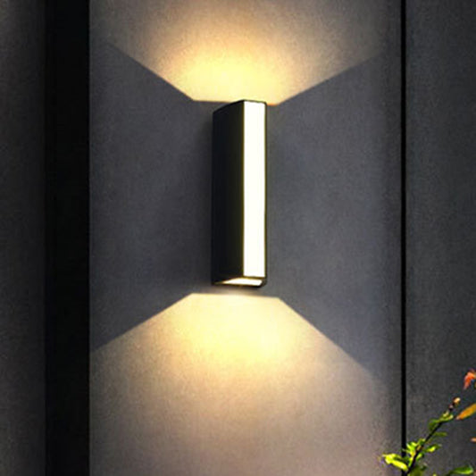 Black Triangle Prism Wall Light Modern Metal Small/Medium/Large LED Flush Mount Wall Sconce in Warm/White Light - Clearhalo - 'Cast Iron' - 'Glass' - 'Industrial' - 'Modern wall lights' - 'Modern' - 'Tiffany' - 'Traditional wall lights' - 'Wall Lamps & Sconces' - 'Wall Lights' - Lighting' - 1985341
