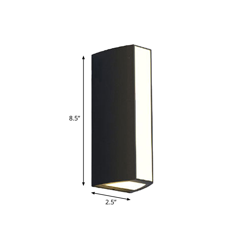 Black Triangle Prism Wall Light Modern Metal Small/Medium/Large LED Flush Mount Wall Sconce in Warm/White Light Clearhalo 'Cast Iron' 'Glass' 'Industrial' 'Modern wall lights' 'Modern' 'Tiffany' 'Traditional wall lights' 'Wall Lamps & Sconces' 'Wall Lights' Lighting' 1985344