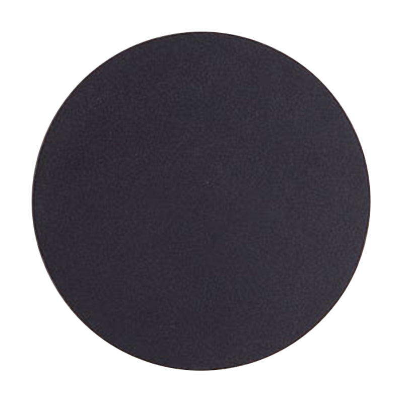 Round/Square Flush Mount Wall Lamp Minimalist Aluminum Hallway LED Sconce Light in Black Clearhalo 'Cast Iron' 'Glass' 'Industrial' 'Modern wall lights' 'Modern' 'Tiffany' 'Traditional wall lights' 'Wall Lamps & Sconces' 'Wall Lights' Lighting' 1985359