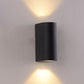 Black Small/Large Cylinder Wall Light Minimalist Aluminum LED Flush Wall Sconce for Outdoor Clearhalo 'Cast Iron' 'Glass' 'Industrial' 'Modern wall lights' 'Modern' 'Tiffany' 'Traditional wall lights' 'Wall Lamps & Sconces' 'Wall Lights' Lighting' 1985444