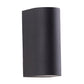 Black Small/Large Cylinder Wall Light Minimalist Aluminum LED Flush Wall Sconce for Outdoor Clearhalo 'Cast Iron' 'Glass' 'Industrial' 'Modern wall lights' 'Modern' 'Tiffany' 'Traditional wall lights' 'Wall Lamps & Sconces' 'Wall Lights' Lighting' 1985445