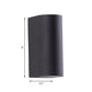 Black Small/Large Cylinder Wall Light Minimalist Aluminum LED Flush Wall Sconce for Outdoor Clearhalo 'Cast Iron' 'Glass' 'Industrial' 'Modern wall lights' 'Modern' 'Tiffany' 'Traditional wall lights' 'Wall Lamps & Sconces' 'Wall Lights' Lighting' 1985446