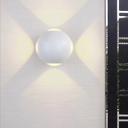 Dome Living Room Flush Wall Sconce Metal 4-Light Nordic Wall Mount Lamp in Black/White White Clearhalo 'Cast Iron' 'Glass' 'Industrial' 'Modern wall lights' 'Modern' 'Tiffany' 'Traditional wall lights' 'Wall Lamps & Sconces' 'Wall Lights' Lighting' 1985555