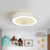 22" Wide Nordic LED Semi Flush Mount Light Drum Hanging Fan Lamp with Acrylic Shade for Dining Room White Clearhalo 'Ceiling Fans with Lights' 'Ceiling Fans' 'Modern Ceiling Fans' 'Modern' Lighting' 1985812