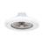 23" Wide Circular Semi Flush Modern Acrylic Living Room LED Ceiling Fan Light Fixture with 6 Blades White Clearhalo 'Ceiling Fans with Lights' 'Ceiling Fans' 'Modern Ceiling Fans' 'Modern' Lighting' 1985841