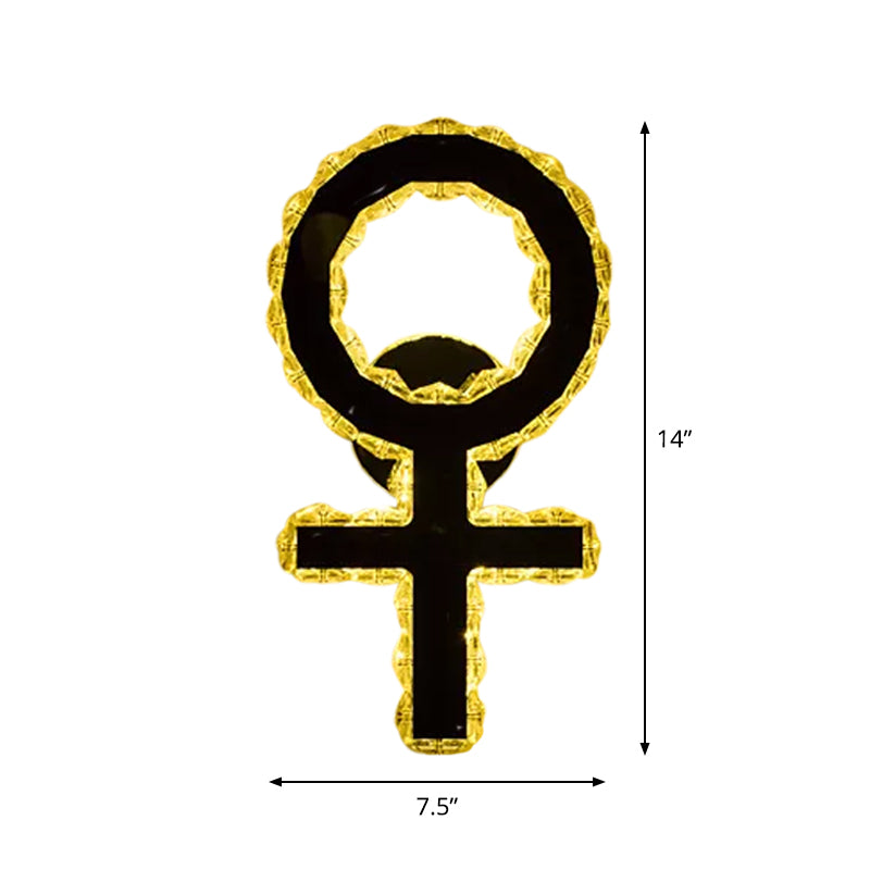 WIFI/Dual C/Loving Heart Hotel Flush Mount Crystal Encrusted Modern LED Wall Sconce Lighting in Gold Clearhalo 'Modern wall lights' 'Modern' 'Wall Lamps & Sconces' 'Wall Lights' Lighting' 1986352