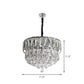 Stainless Steel Round/Square Tiers Pendant Modern Beveled Cut Crystal LED Hanging Light Fixture Clearhalo 'Ceiling Lights' 'Modern Pendants' 'Modern' 'Pendant Lights' 'Pendants' Lighting' 1986370