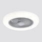 Acrylic Circular Hanging Fan Lamp Modernity 20.5" Wide LED Semi Flush Mount Light, 7 Blades Clearhalo 'Ceiling Fans with Lights' 'Ceiling Fans' 'Modern Ceiling Fans' 'Modern' Lighting' 1986523