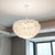 White Dome Suspension Pendant Minimalist 1 Bulb Feather Ceiling Hang Light for Girls Bedroom White Clearhalo 'Ceiling Lights' 'Modern Pendants' 'Modern' 'Pendant Lights' 'Pendants' Lighting' 1986718