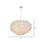 Domed Pendant Light Fixture Simple Feather Single White Ceiling Suspension Lamp for Dining Room, 12"/16" W Clearhalo 'Ceiling Lights' 'Modern Pendants' 'Modern' 'Pendant Lights' 'Pendants' Lighting' 1986728