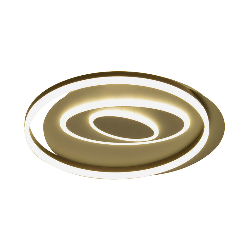 Contemporary Circle Flush Mount Light Acrylic Third Gear LED Ceiling Lamp in Black for Child Bedroom Clearhalo 'Ceiling Lights' 'Close To Ceiling Lights' 'Close to ceiling' 'Flush mount' Lighting' 198677