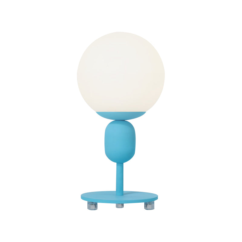 1 Head Orb Shade Reading Light Modern Eye-Caring Desk Light for Child Bedroom Clearhalo 'Lamps' 'Table Lamps' Lighting' 198704