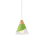 Modernism Cone Pendant Light 1 Light Aluminum and Wood Pendant Ceiling Light in Black/Blue for Dining Table Green Clearhalo 'Ceiling Lights' 'Modern Pendants' 'Modern' 'Pendant Lights' 'Pendants' Lighting' 19872
