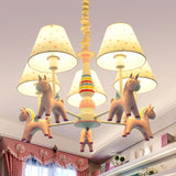 Nordic Tapered Shade Hanging Lights Fabric Pendant Light Fixture for Living Room Clearhalo 'Ceiling Lights' 'Chandeliers' Lighting' options 198864