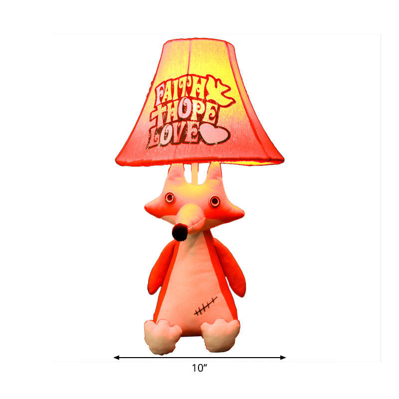 Animal Base Kid Bedroom Desk Light Fabric 1 Head Cartoon Reading Light Clearhalo 'Lamps' 'Table Lamps' Lighting' 198906