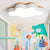 Flat Cloud LED Flush Mount Light Eye-Caring Nordic Acrylic Ceiling Lamp for Baby Bedroom White Clearhalo 'Ceiling Lights' 'Close To Ceiling Lights' 'Close to ceiling' 'Flush mount' Lighting' 198921