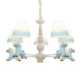 Living Room Tapered Shade Hanging Lamp ,shopify with Horse Fixture Fabric Art Deco Chandelier Clearhalo 'Ceiling Lights' 'Chandeliers' 'Lighting' 198937_730d5a17-ddff-4549-b92c-b1b5de0c39e2