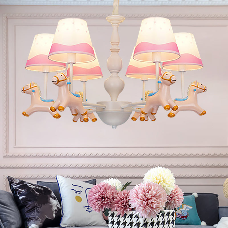 Living Room Tapered Shade Hanging Lamp ,shopify with Horse Fixture Fabric Art Deco Chandelier Clearhalo 'Ceiling Lights' 'Chandeliers' 'Lighting' 198940_ac6c01a8-5cea-49bb-885e-e2d26fa90642
