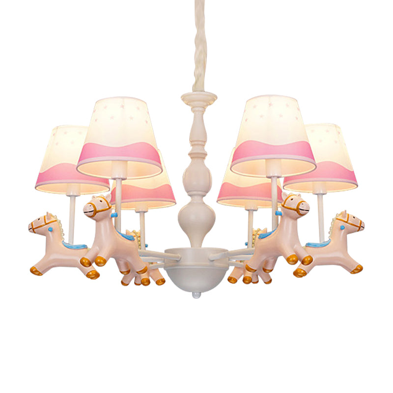 Living Room Tapered Shade Hanging Lamp ,shopify with Horse Fixture Fabric Art Deco Chandelier Clearhalo 'Ceiling Lights' 'Chandeliers' 'Lighting' 198941_ac75dced-8776-4975-b779-44f7825e1e97