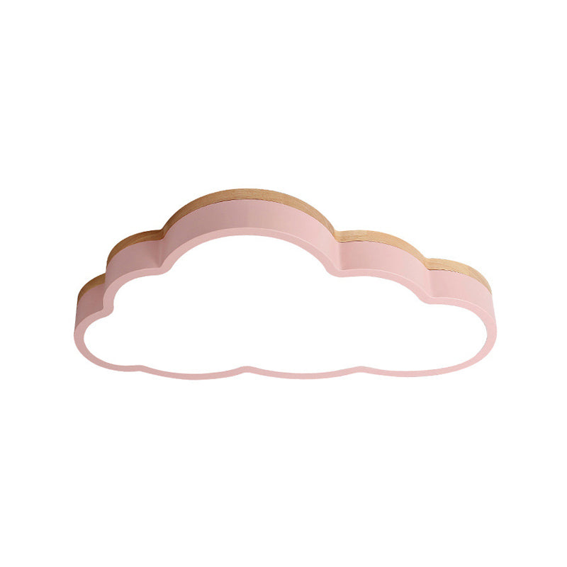 Slim Panel Cloud Ceiling Mount Light Macaron Loft Acrylic LED Ceiling Lamp for Living Room Clearhalo 'Ceiling Lights' 'Close To Ceiling Lights' 'Close to ceiling' 'Flush mount' Lighting' 198989