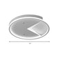 Creative Slim Panel Circle Flush Ceiling Light Acrylic Whit LED Ceiling Lamp for Dining Room Clearhalo 'Ceiling Lights' 'Close To Ceiling Lights' 'Close to ceiling' 'Flush mount' Lighting' 199111