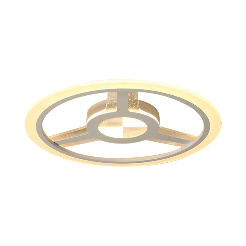 Kids White LED Ceiling Mount Light Steering Wheel Acrylic Ceiling Lamp for Foyer Kindergarten Clearhalo 'Ceiling Lights' 'Close To Ceiling Lights' 'Close to ceiling' 'Flush mount' Lighting' 199122