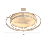 Plum Blossom LED Ceiling Light Cartoon Metal Acrylic Flush Mount Light in White for Cloth Shop Clearhalo 'Ceiling Lights' 'Close To Ceiling Lights' 'Close to ceiling' 'Flush mount' Lighting' 199210