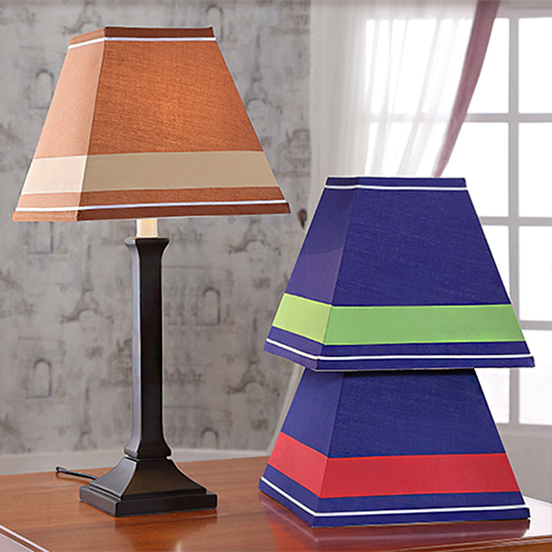 Craftsman Study Room Desk Light Fabric One Light Contemporary Style Desk Lamp Clearhalo 'Lamps' 'Table Lamps' Lighting' 199272