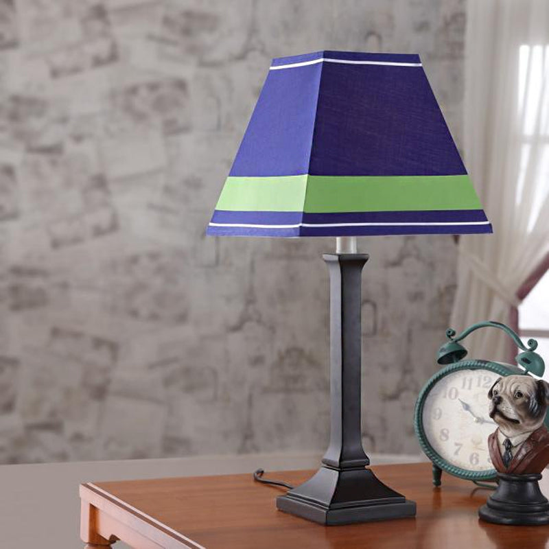 Craftsman Study Room Desk Light Fabric One Light Contemporary Style Desk Lamp Green Clearhalo 'Lamps' 'Table Lamps' Lighting' 199275