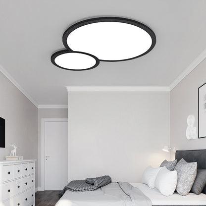 Simple Style Snowman Flush Mount Light Acrylic LED Ceiling Lamp in White for Cloth Shop Black Clearhalo 'Ceiling Lights' 'Close To Ceiling Lights' 'Close to ceiling' 'Flush mount' Lighting' 199483