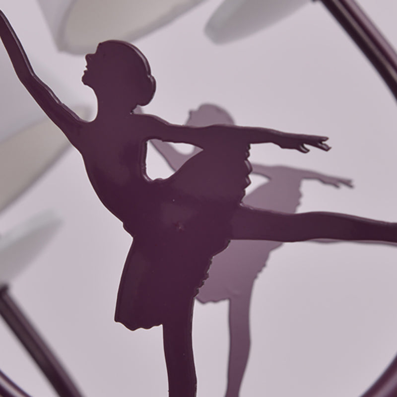 White Hanging Lamp with Flowers Modern Fabric Hanging Chandelier for Living Room Clearhalo 'Ceiling Lights' 'Chandeliers' Lighting' options 199500