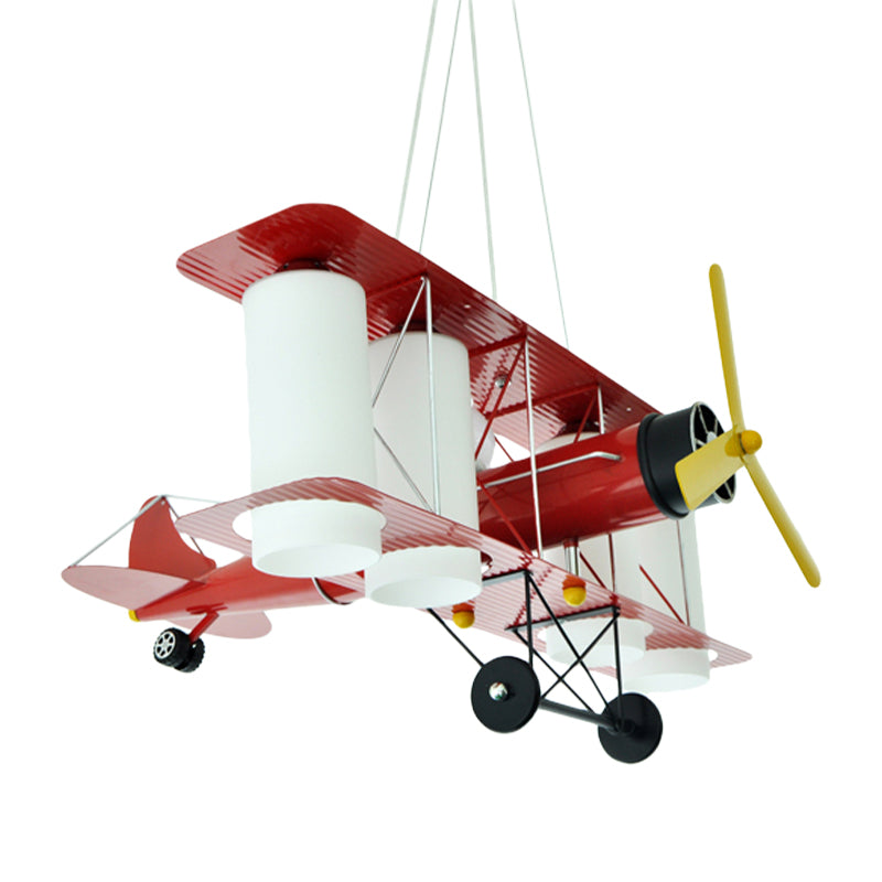 Chic Modern Battle Plane Hanging Chandelier Metal Hanging Lamp Fixture for Bedroom Clearhalo 'Ceiling Lights' 'Chandeliers' Lighting' options 199976