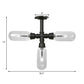 Capsule Semi Flush Light Vintage Style 3/4 Light Matte Black Clear Glass Lighting Fixture with Pipe Design Clearhalo 'Ceiling Lights' 'Close To Ceiling Lights' 'Close to ceiling' 'Semi-flushmount' Lighting' 200012