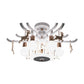 Modern Deer Hanging Chandelier Metal Hanging Ceiling Lamp for Living Room Clearhalo 'Ceiling Lights' 'Chandeliers' Lighting' options 200393