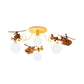 Nordic Plane Flush Mount Ceiling Light Wooden Ceiling Light for Bedroom Clearhalo 'Ceiling Lights' 'Close To Ceiling Lights' 'Close to ceiling' 'Semi-flushmount' Lighting' 200728