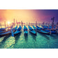 Grand Canal with Boats Mural Decal Pastel Modern Style Wall Decor for Living Room Clearhalo 'Wall Decor' 'Wall Mural' 2009106