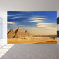 Global Inspired Pyramid Landscape Mural Pastel Color Washable Wall Decor for House Interior Clearhalo 'Wall Decor' 'Wall Mural' 2009180