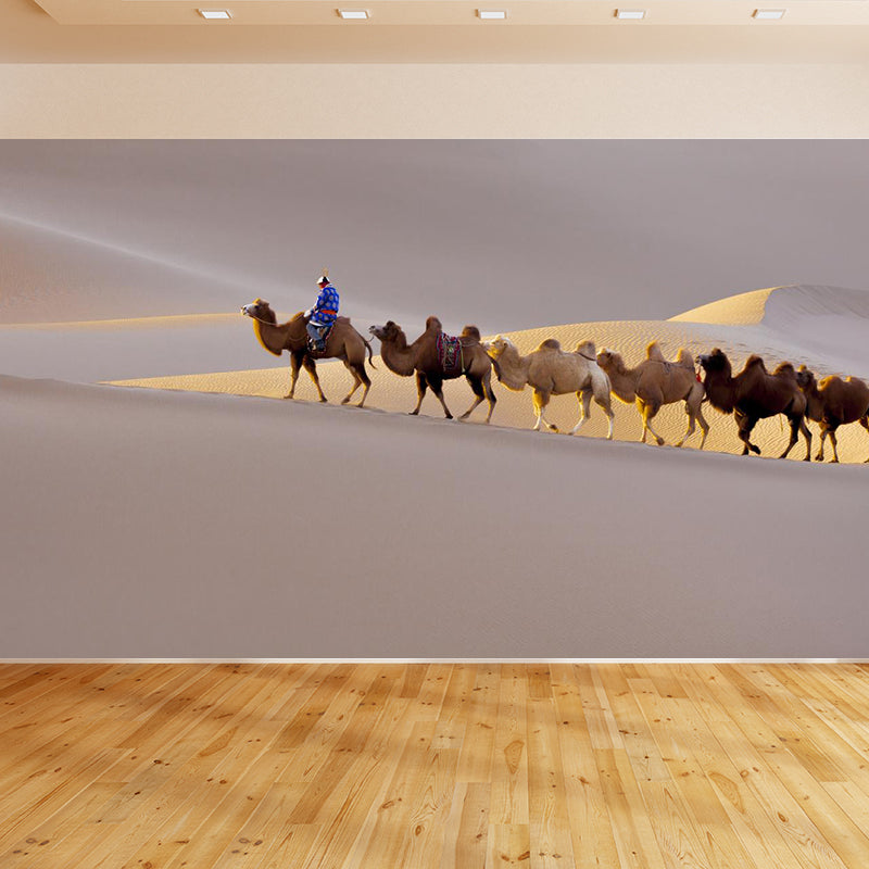 Nature Scenery Desert Mural Wallpaper Modern Non-Woven Wall Art for House Interior Clearhalo 'Wall Decor' 'Wall Mural' 2009475