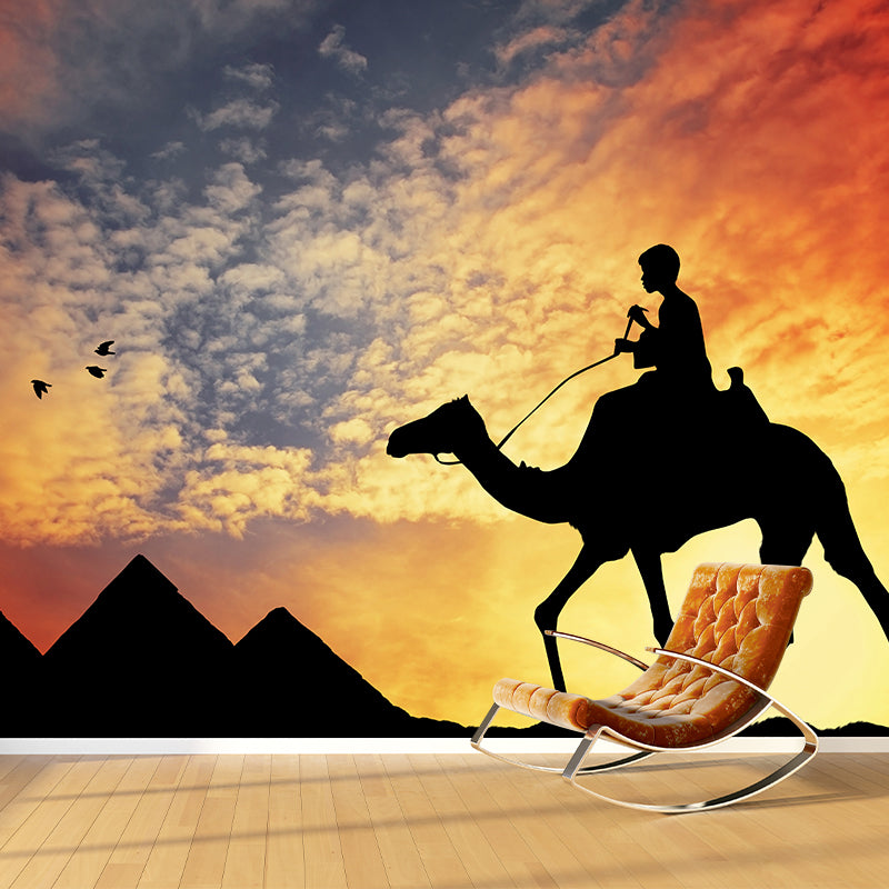 Nature Scenery Desert Mural Wallpaper Modern Non-Woven Wall Art for House Interior Clearhalo 'Wall Decor' 'Wall Mural' 2009479