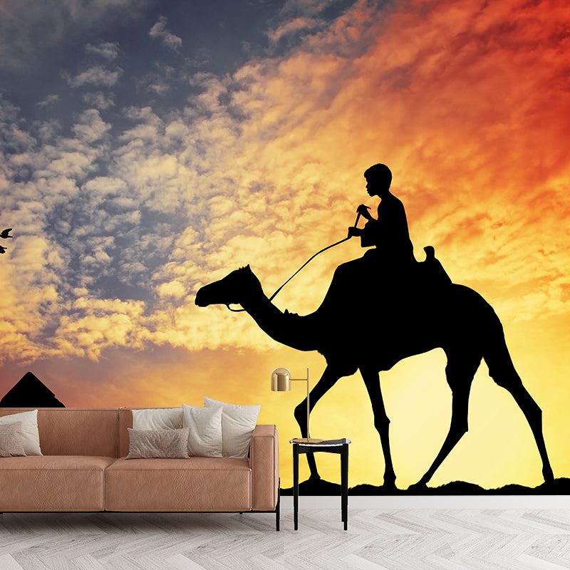 Nature Scenery Desert Mural Wallpaper Modern Non-Woven Wall Art for House Interior Clearhalo 'Wall Decor' 'Wall Mural' 2009480