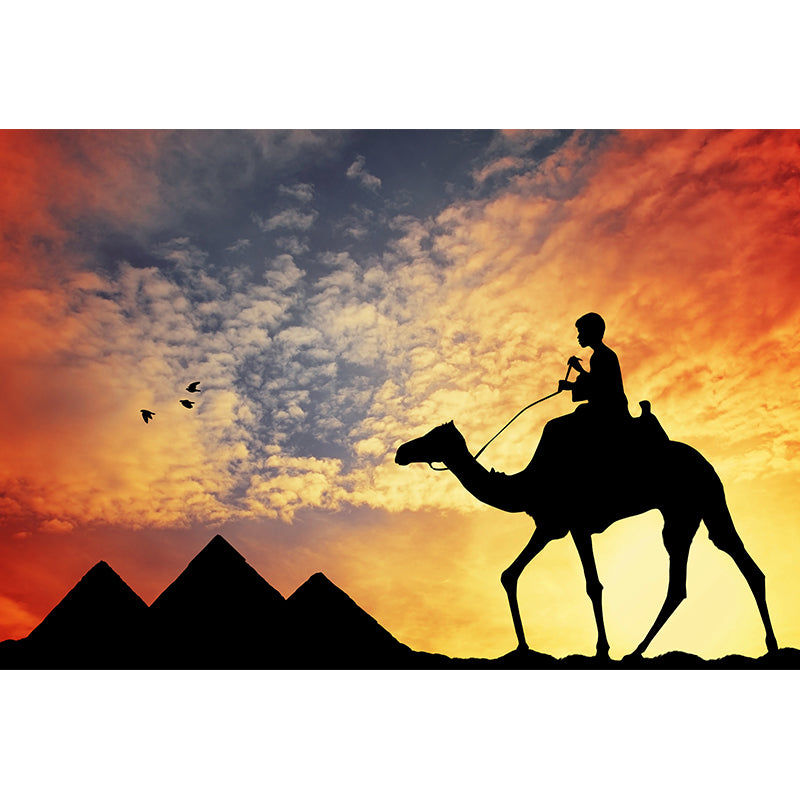 Nature Scenery Desert Mural Wallpaper Modern Non-Woven Wall Art for House Interior Clearhalo 'Wall Decor' 'Wall Mural' 2009481