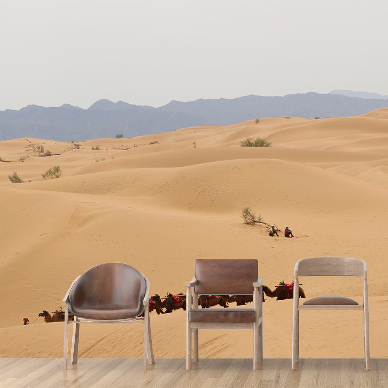 Nature Scenery Desert Mural Wallpaper Modern Non-Woven Wall Art for House Interior Clearhalo 'Wall Decor' 'Wall Mural' 2009489