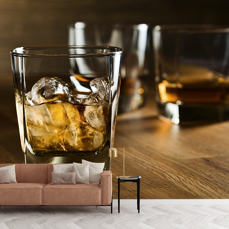 Wine Mural Wallpaper Modern Decorative Restaurant Wall Art, Custom Size Available Clearhalo 'Wall Decor' 'Wall Mural' 2009555