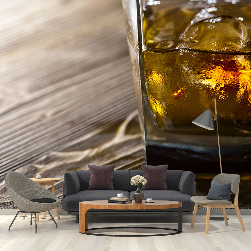 Wine Mural Wallpaper Modern Decorative Restaurant Wall Art, Custom Size Available Clearhalo 'Wall Decor' 'Wall Mural' 2009560