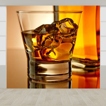 Liquor Mural Decal Pastel Color Contemporary Wall Covering for Western Restaurant Yellow Clearhalo 'Wall Decor' 'Wall Mural' 2009573