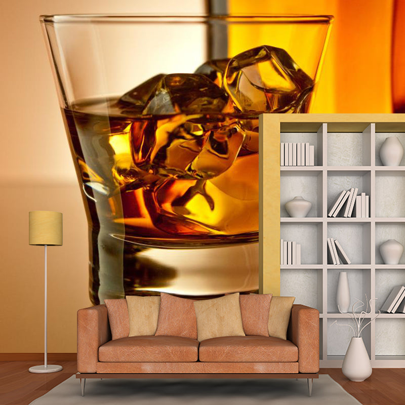 Liquor Mural Decal Pastel Color Contemporary Wall Covering for Western Restaurant Clearhalo 'Wall Decor' 'Wall Mural' 2009575