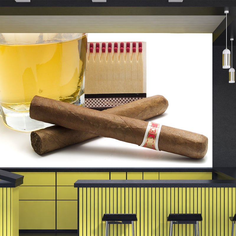 Liquor Print Mural Wallpaper Modern Non-Woven Textured Wall Covering in Soft Color Clearhalo 'Wall Decor' 'Wall Mural' 2009604