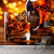 Extra Large Wine Mural Light Color Non-Woven Wall Art for Club Decor, Customised Orange Clearhalo 'Wall Decor' 'Wall Mural' 2009618
