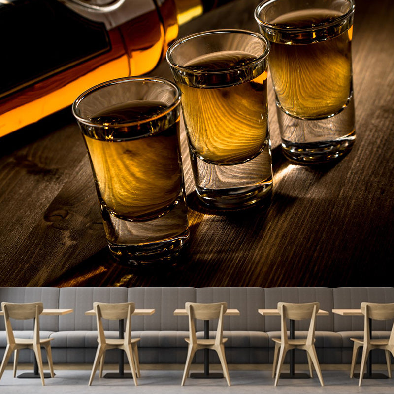 Extra Large Wine Mural Light Color Non-Woven Wall Art for Club Decor, Customised Clearhalo 'Wall Decor' 'Wall Mural' 2009625