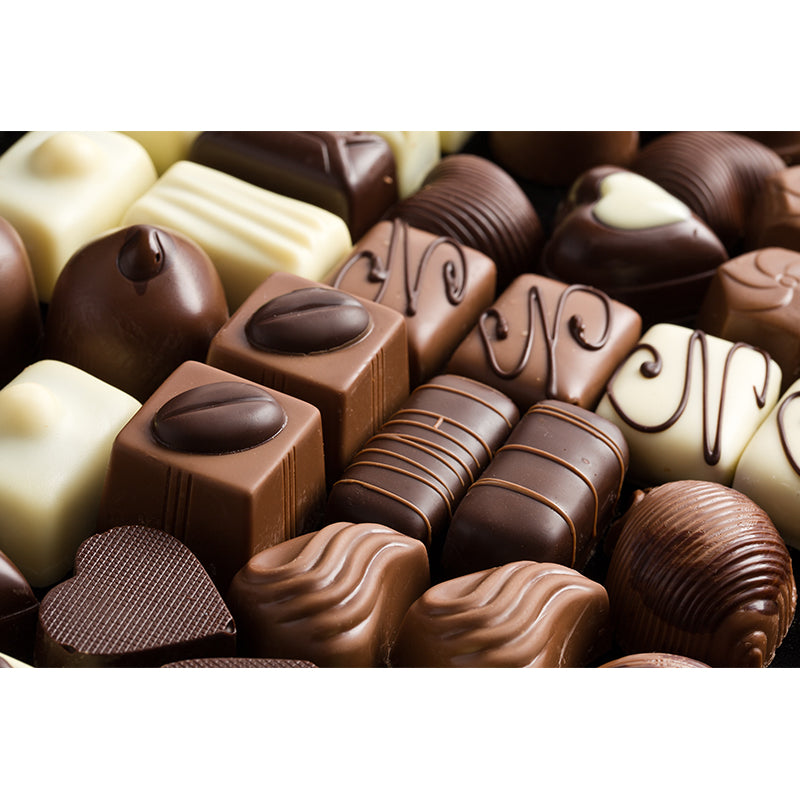 Chocolate Mural Wallpaper Soft Color Contemporary Wall Covering for Dessert Shop Clearhalo 'Wall Decor' 'Wall Mural' 2009726